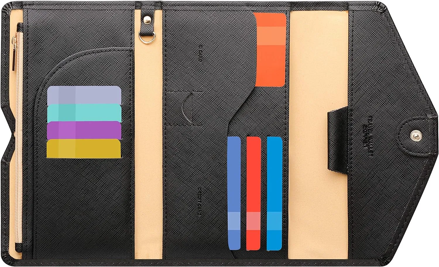 Mulit-purpose Rfid Blocking Passport Holder Travel Wallet