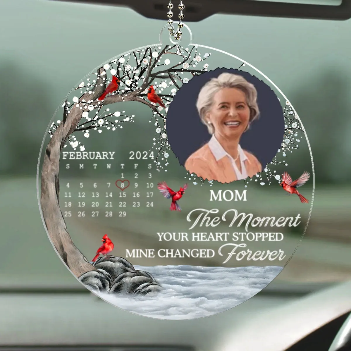 My Heart Changed Forever - Personalized Custom Car Ornament