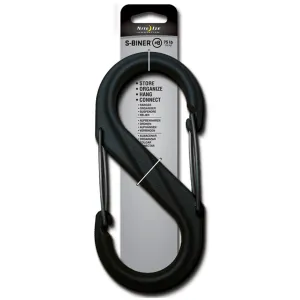 Nite Ize S-Biner Double Plastic Gated Carabiner (Size #8) - Black