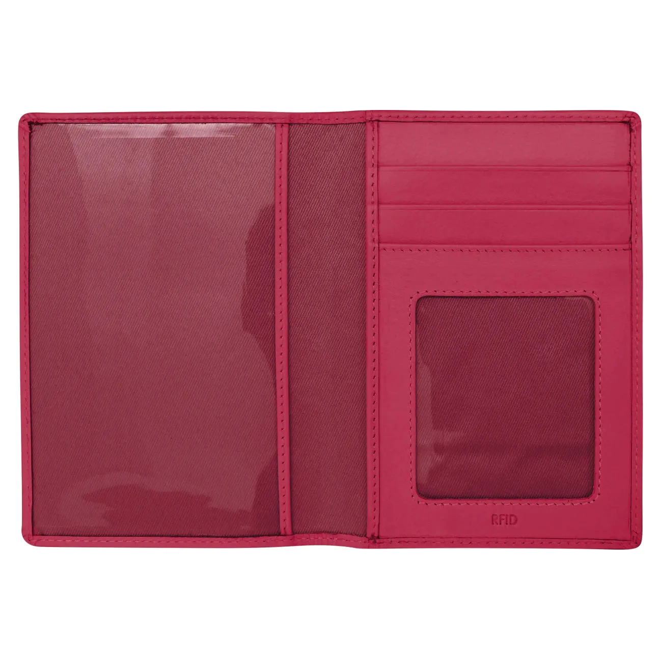 Passport Wallet in Indian Pink