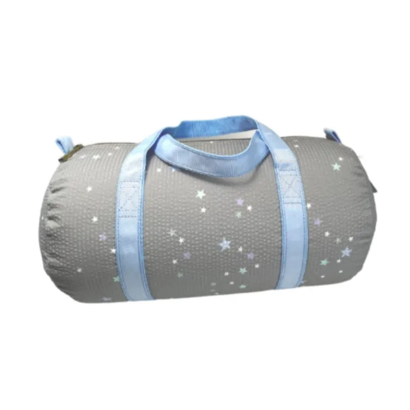 Personalized Seersucker Little Stars Duffel Bag