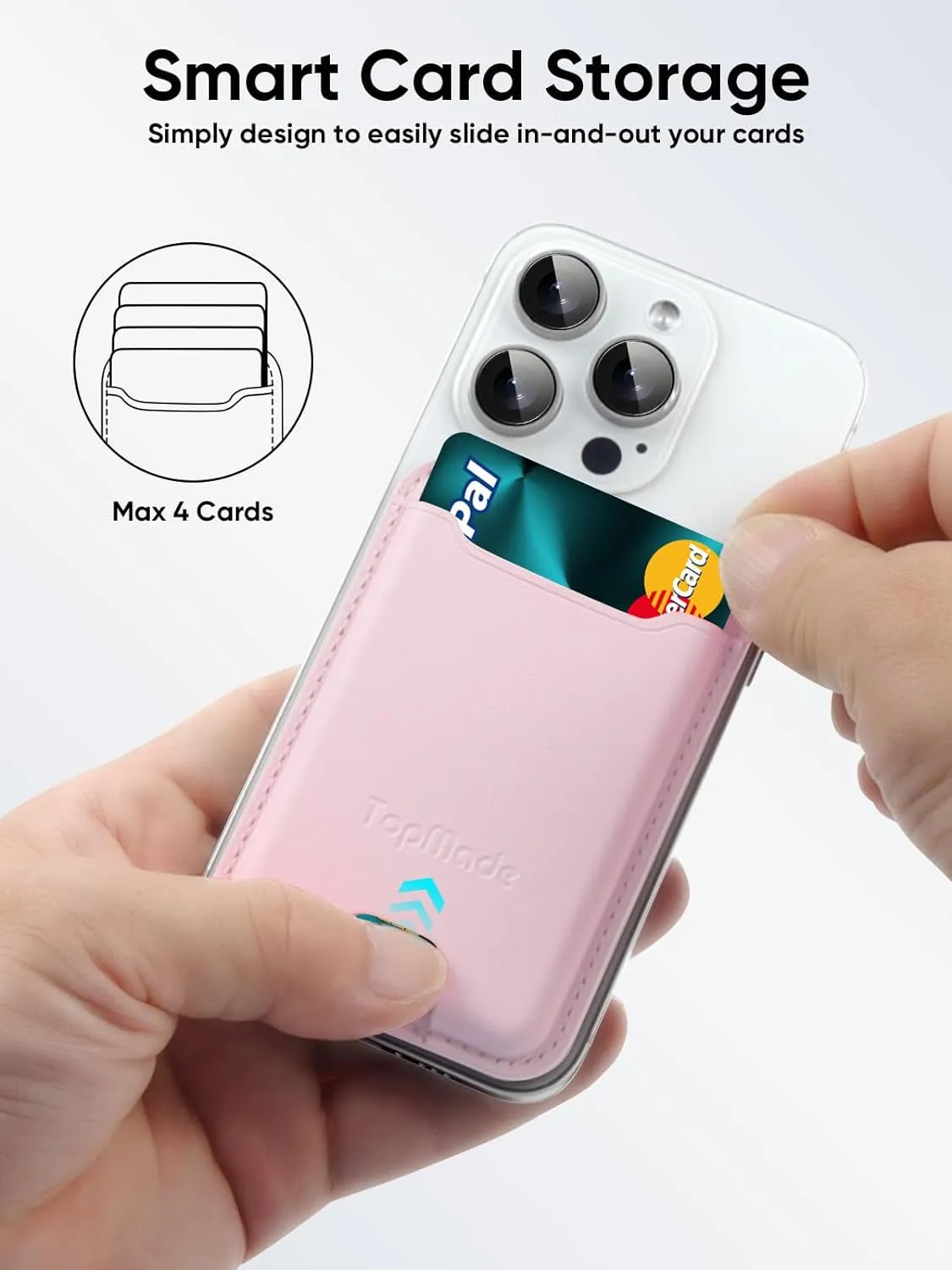 Phone Card Holder Premium Leather Phone Wallet