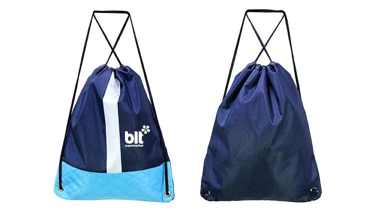 Polyester Drawstring Backpack With Reflective Strip