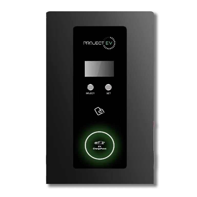 Project EV EVA-22D-SE-W 22kW Pro Earth Wall AC Electric Vehicle Charger Dual Gun RFID (63A Three Phase)