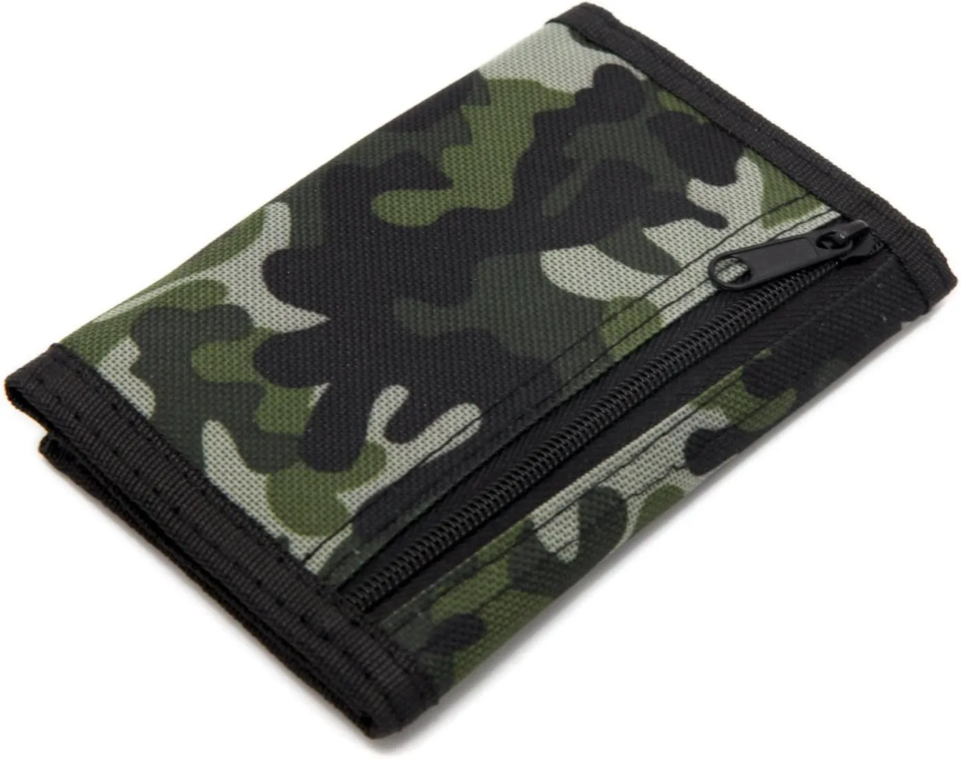 RFID Blocking Trifold Canvas Outdoor Sports Wallet for Kids