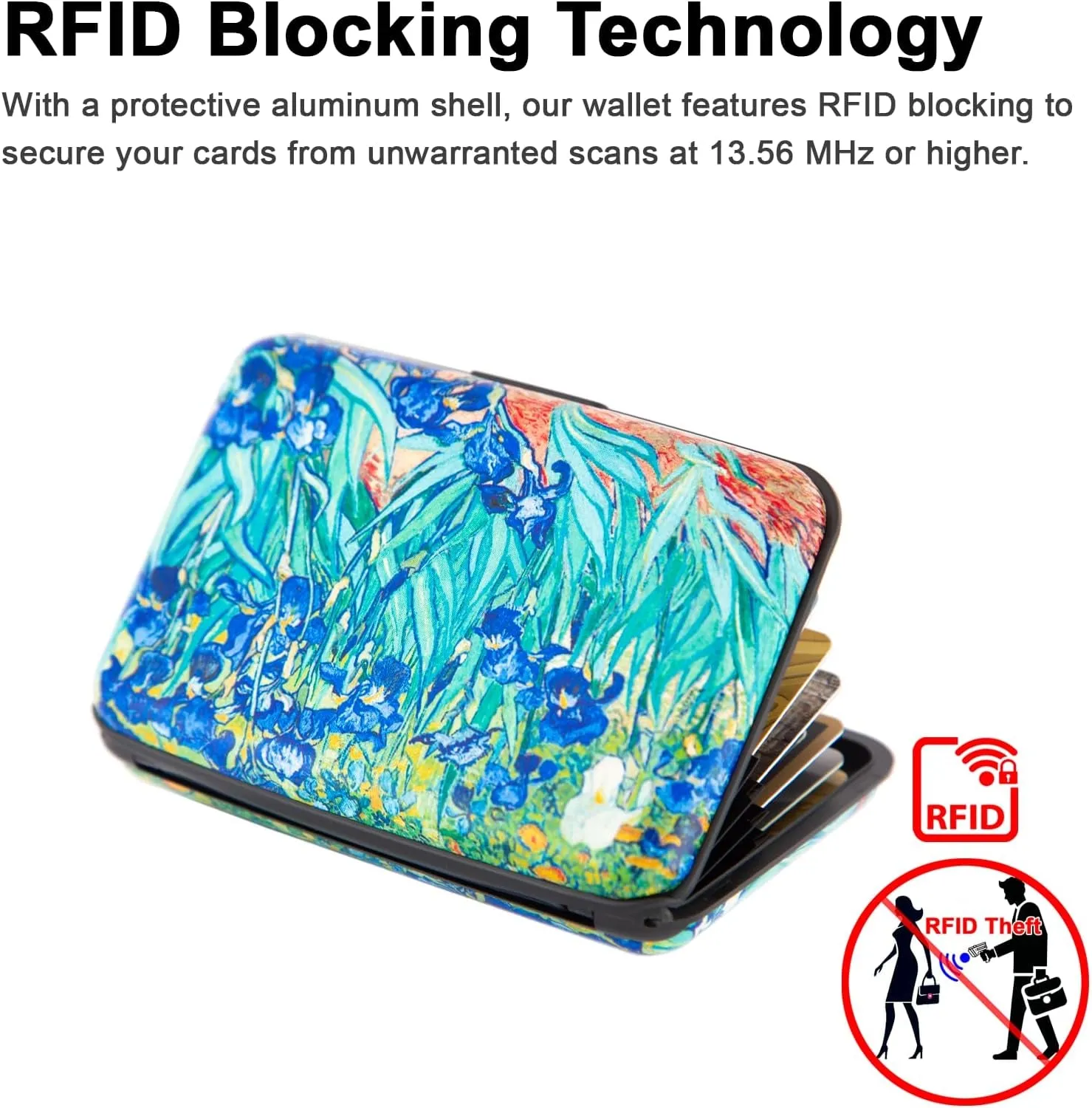 RFID Blocking Wallet Metal Aluminum Credit Card Holder