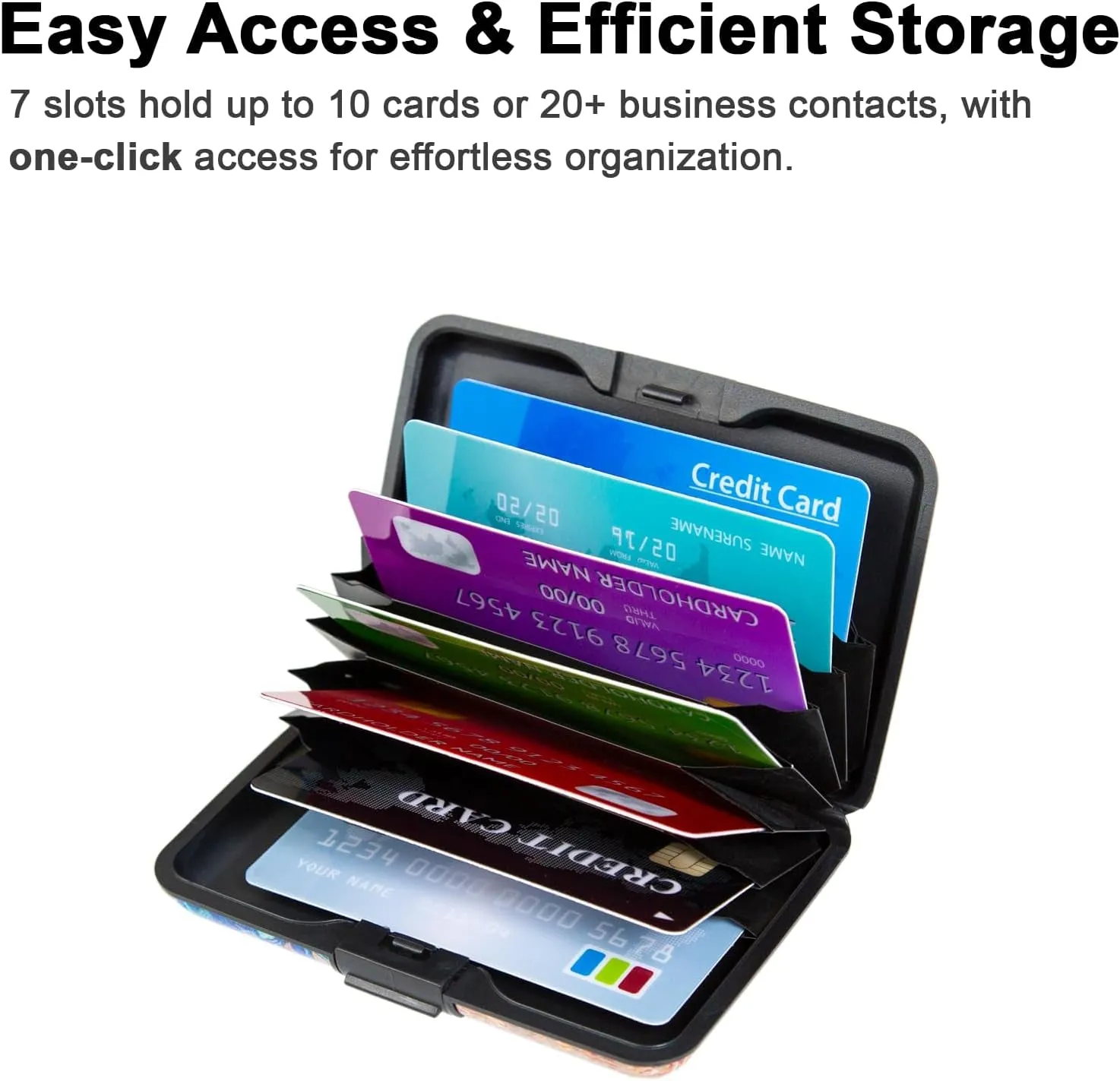 RFID Blocking Wallet Metal Aluminum Credit Card Holder