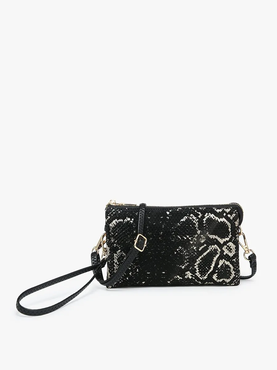 Riley Snake Crossbody Wristlet