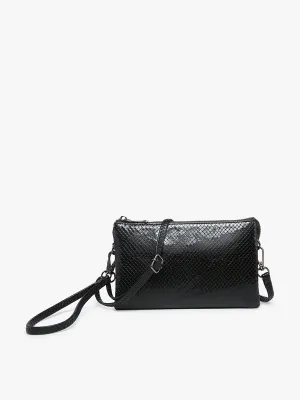 Riley Snake Crossbody Wristlet