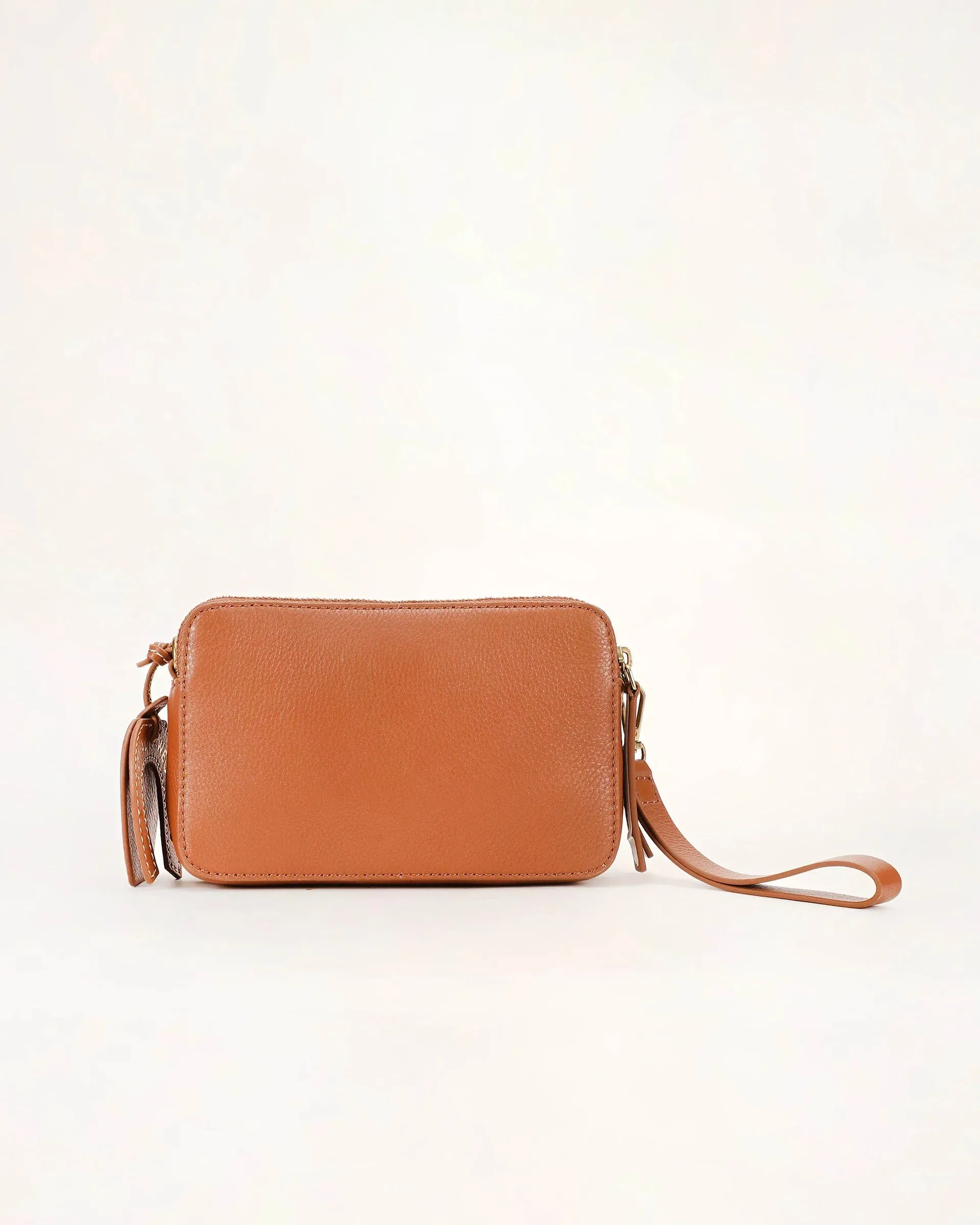 Shell Mini Purse - Brown Leather