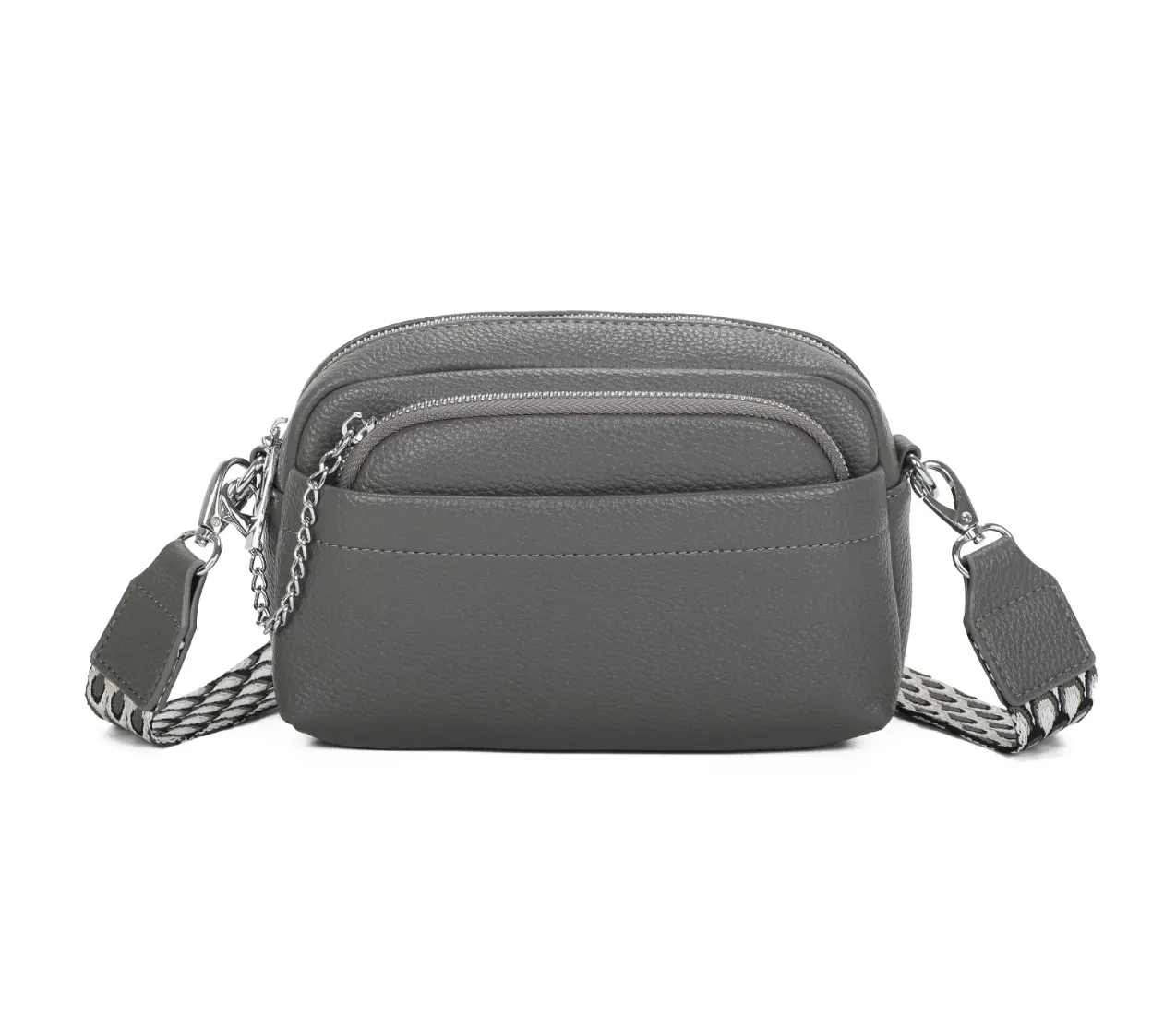Sophia Grey Crossbody Bag