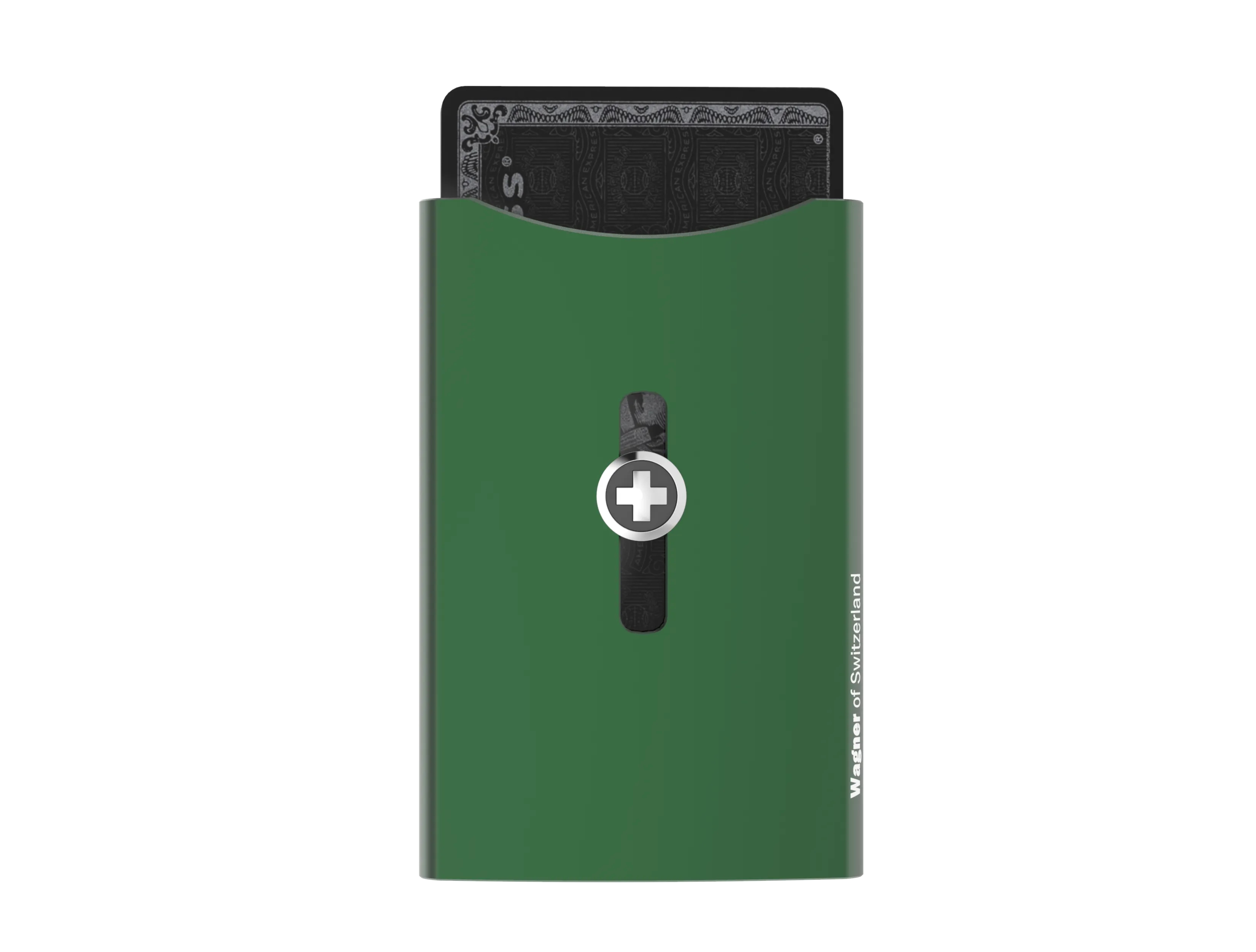 SWISS WALLET ORIGINAL, cardholder with moneyclip, green