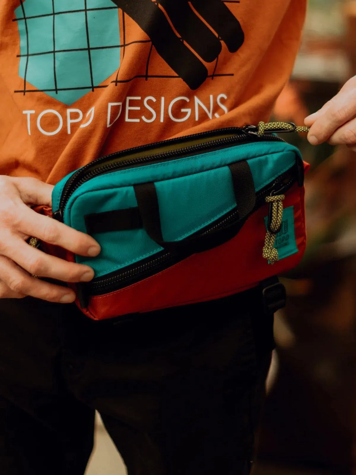 Topo Designs Mini Quick Pack Coral Coral