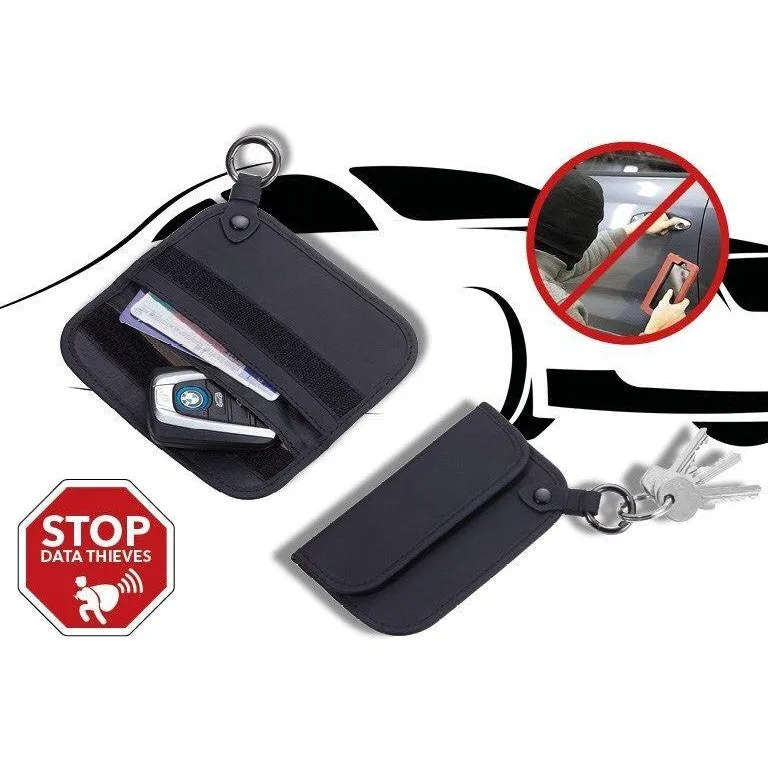 TROIKA Car Key Signal Blocker Case: RFID Blocking Pouch for Start Button Keyless Cars