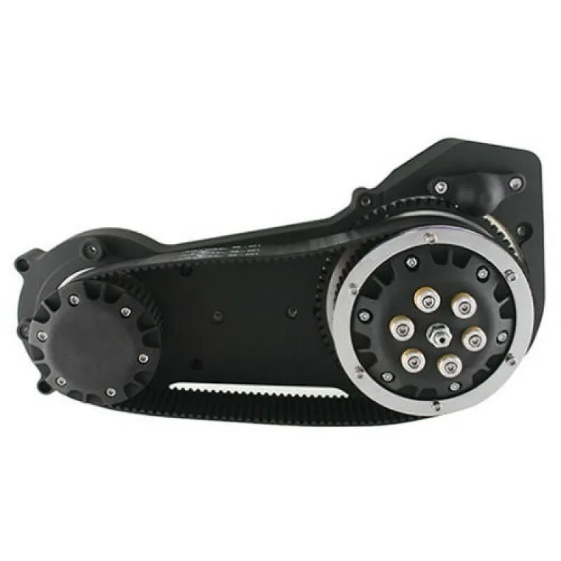 Ultima 2” Open Primary Belt Drive - 1990-2006 Softail & Custom Use - Black Finish