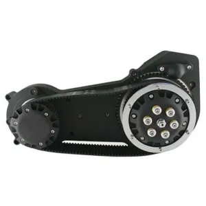 Ultima 2” Open Primary Belt Drive - 1990-2006 Softail & Custom Use - Black Finish