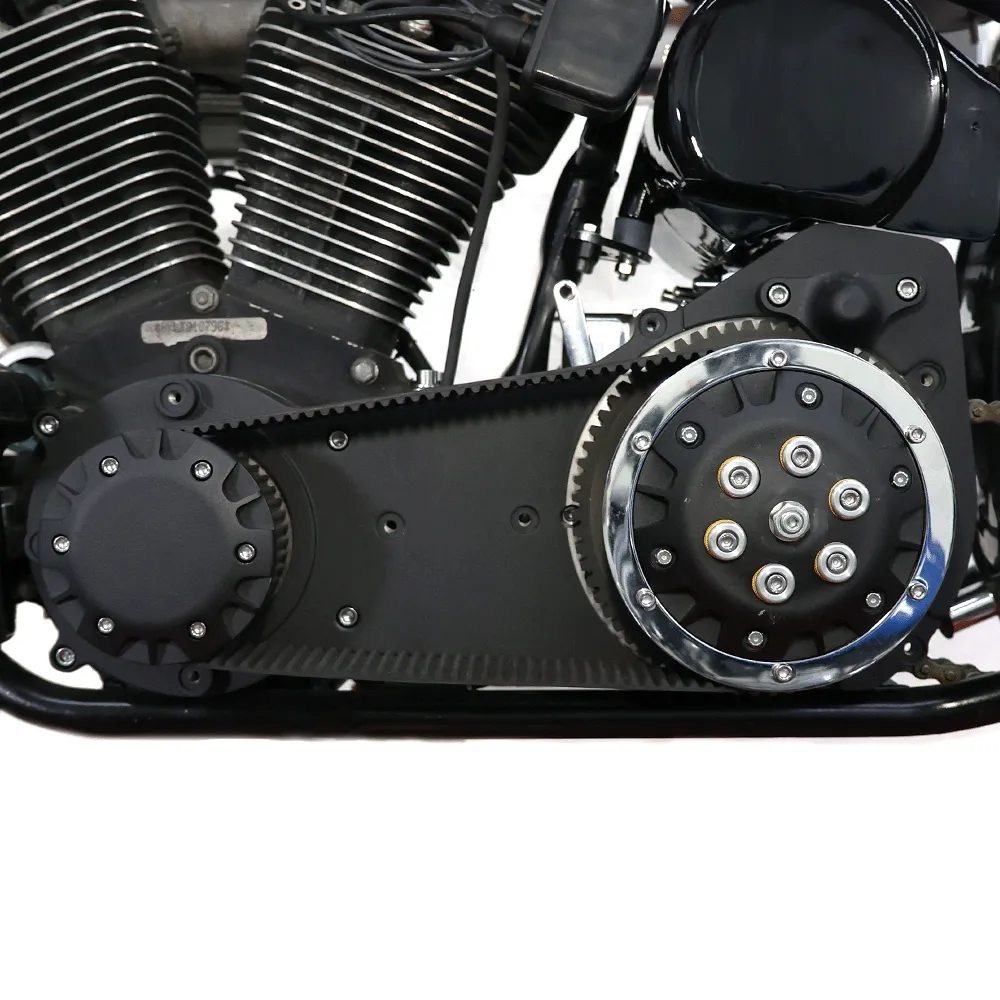 Ultima 2” Open Primary Belt Drive - 1990-2006 Softail & Custom Use - Black Finish