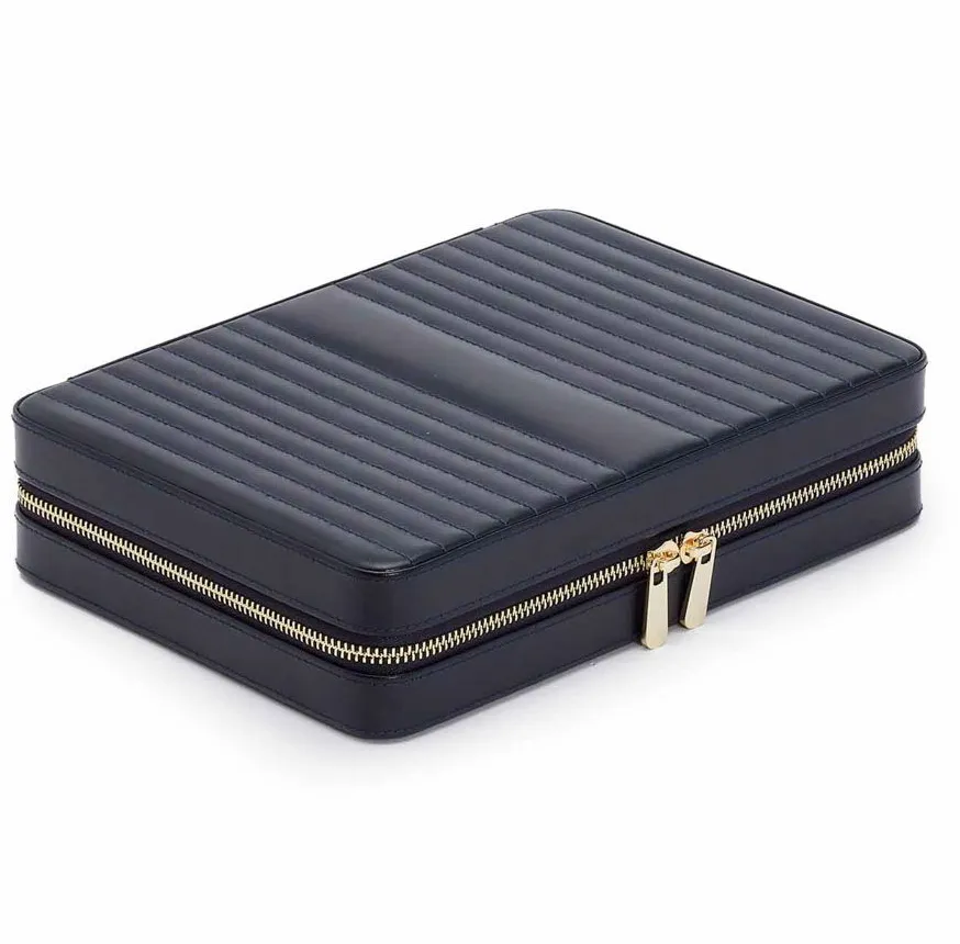 WOLF Maria Large Zip Case in Navy