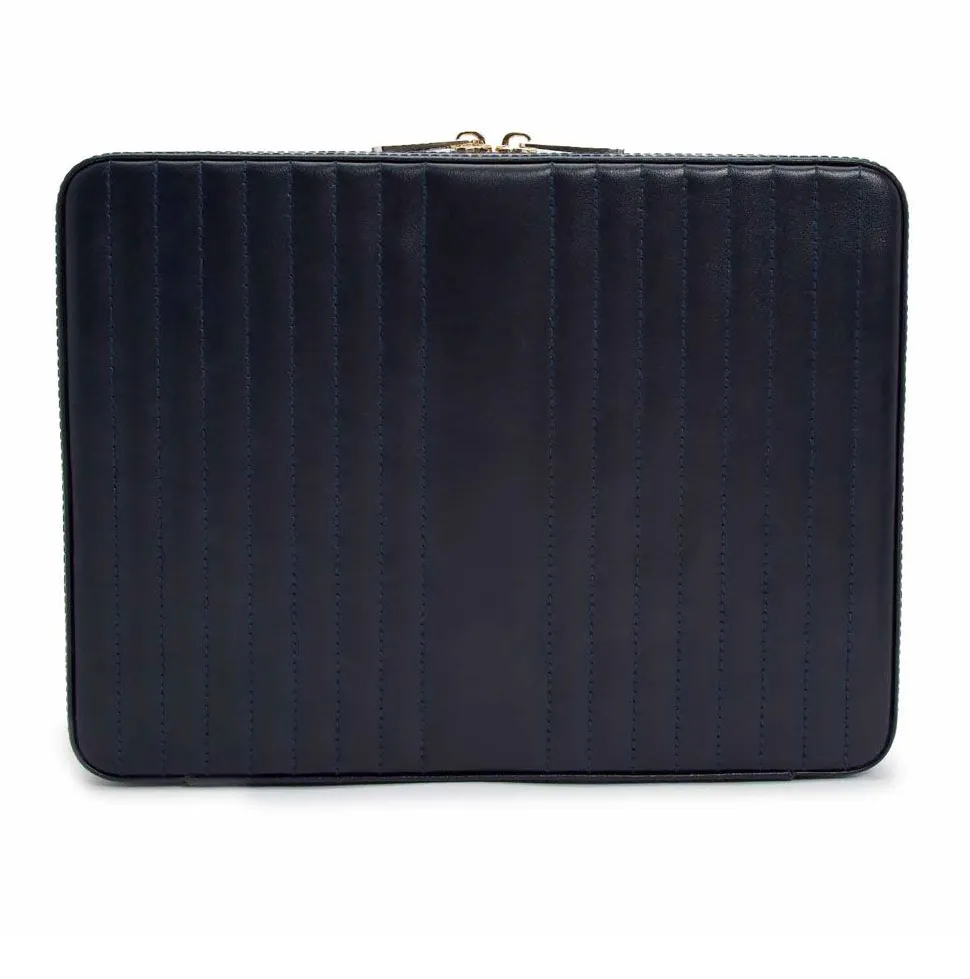 WOLF Maria Large Zip Case in Navy