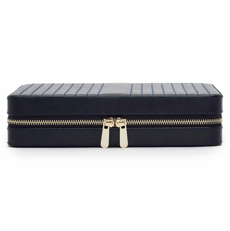 WOLF Maria Large Zip Case in Navy