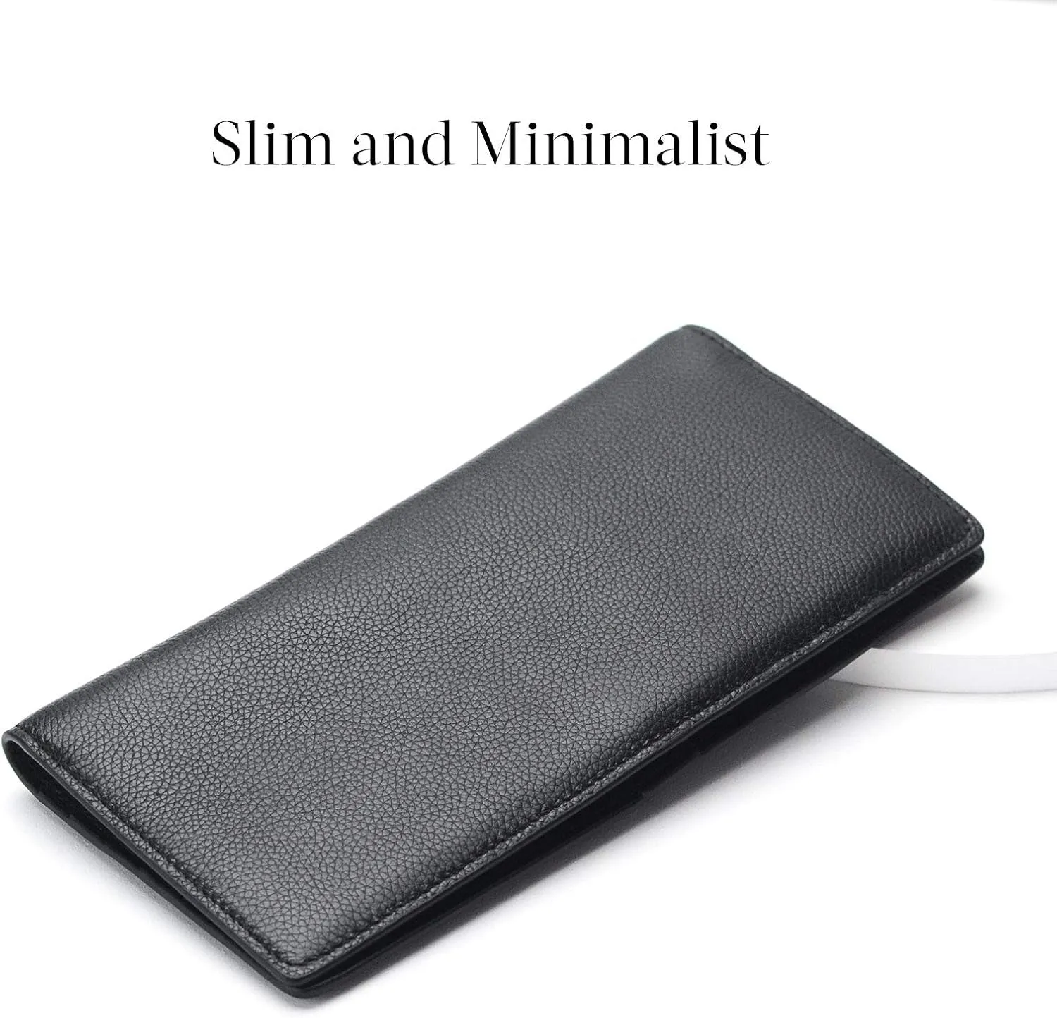 Womens Leather Clutch, RFID Blocking Bifold Credit Card Holder