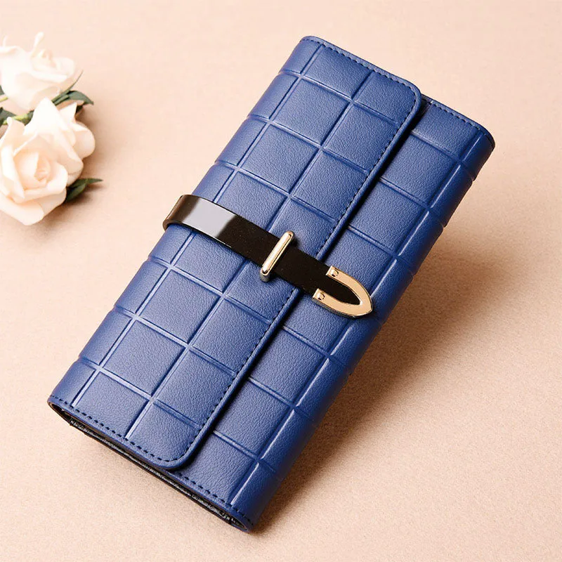 Women's Wallet Long Fashion Wild Small Handbag Large Capacity Leather Wallet