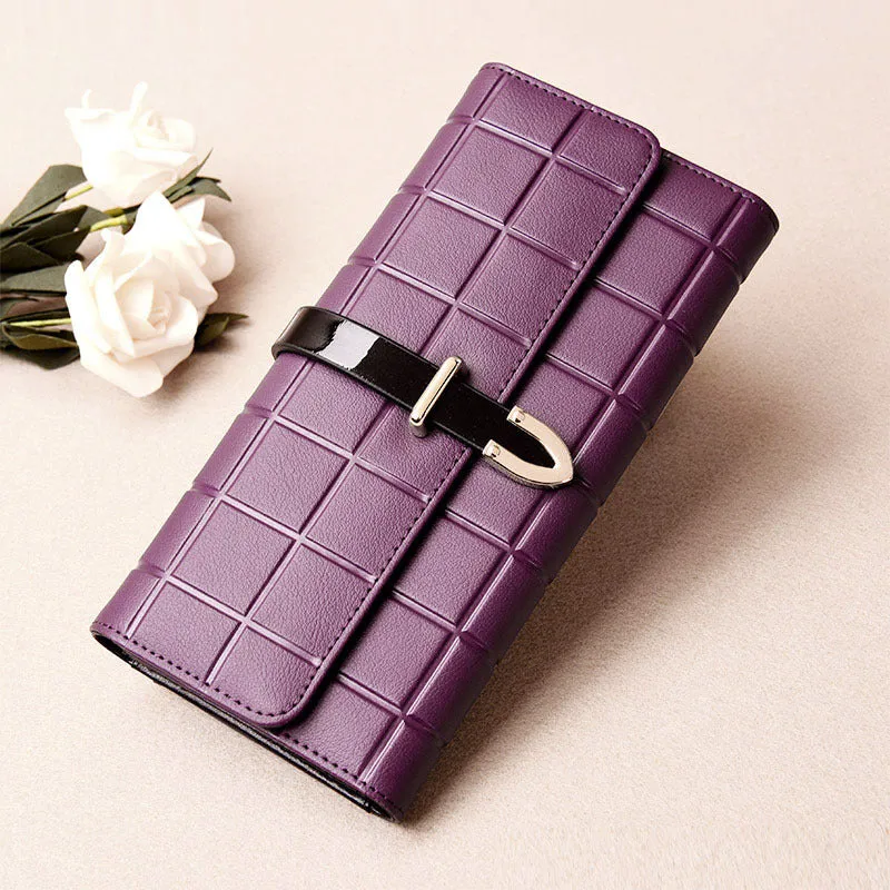 Women's Wallet Long Fashion Wild Small Handbag Large Capacity Leather Wallet