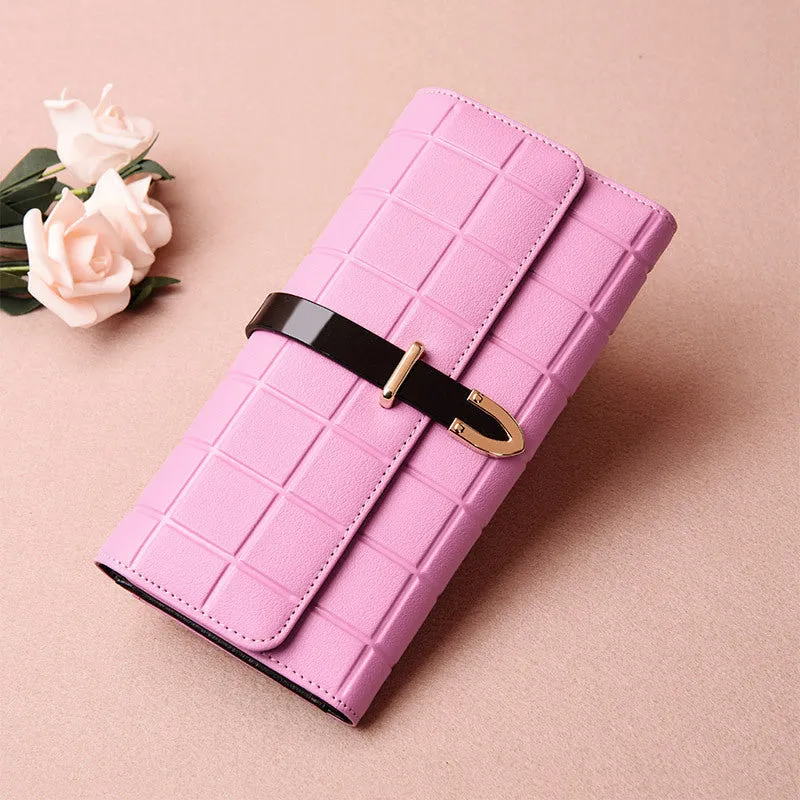 Women's Wallet Long Fashion Wild Small Handbag Large Capacity Leather Wallet