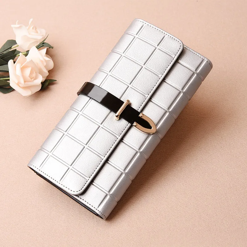 Women's Wallet Long Fashion Wild Small Handbag Large Capacity Leather Wallet